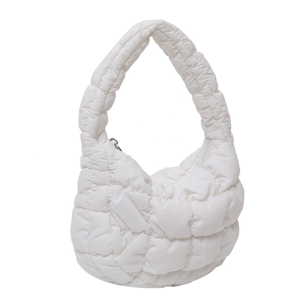 Quilted Padded Crossbody Bag for Women Pleated Bubbles Cloud Shoulder Bags Large Tote Bucket Designer Bag Ruched Handbags 2025