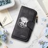 Punk Skull Printed Long Wallet Casual Card Holder Fashion Multi Slot Daily Purse