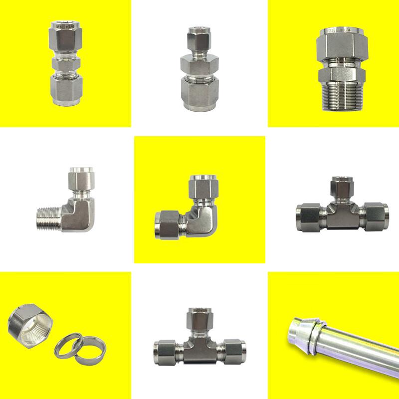 Diannan 316L SS Double Ferrule Internal Thread Connector