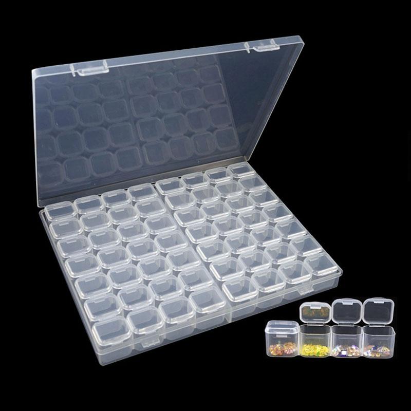 28/56 Fächer Demontierbare Diamantstickerei Zubehör Diamantmalerei Boxen Kreuzstich Etuis Aufbewahrungs-Organizer Haushaltsaufbewahrung