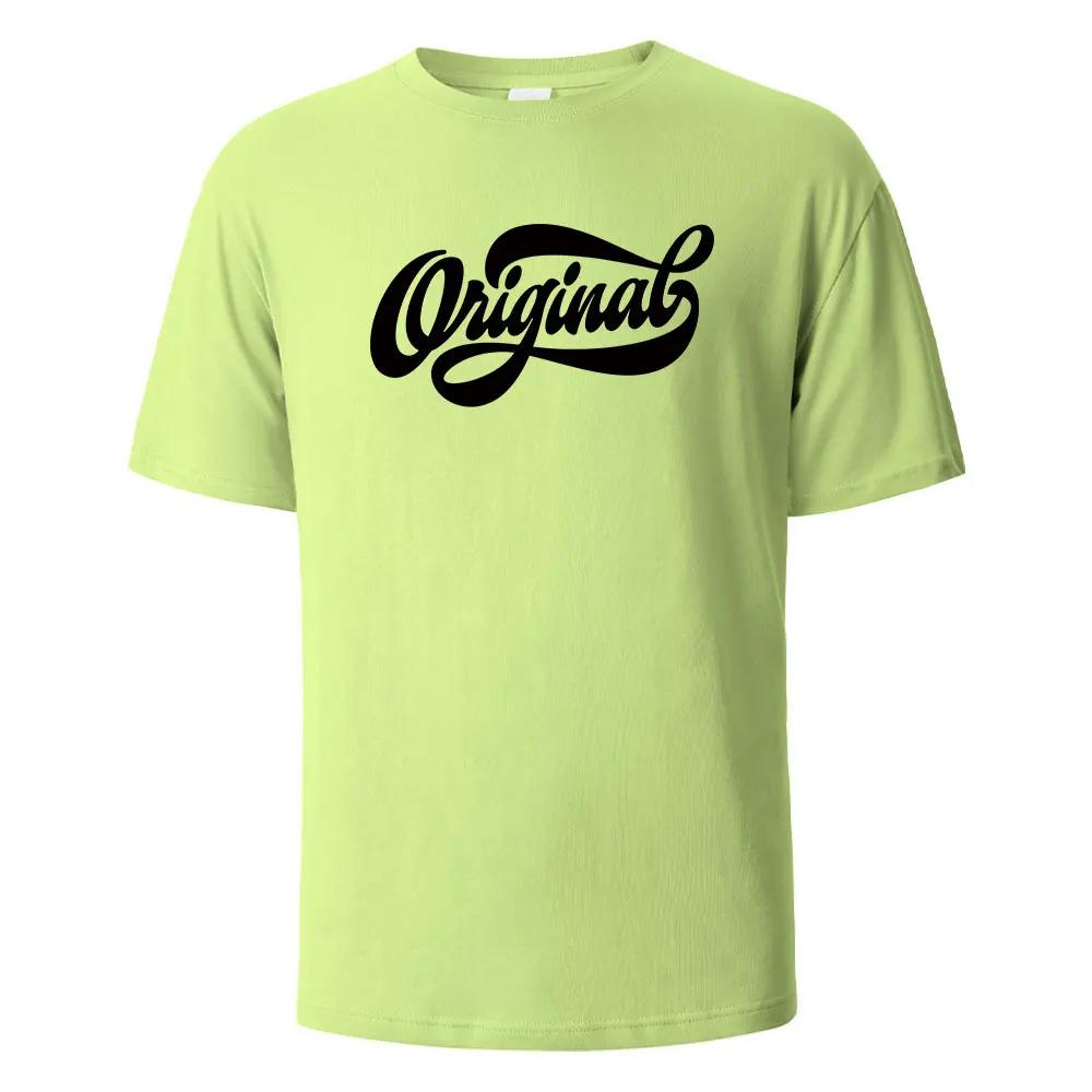 Wniginal Printing T-shirt For Wowen 100% Cotton Summer Comfortable Breathable Short-Sleeved Basic Tops O-neck Oversize Tees