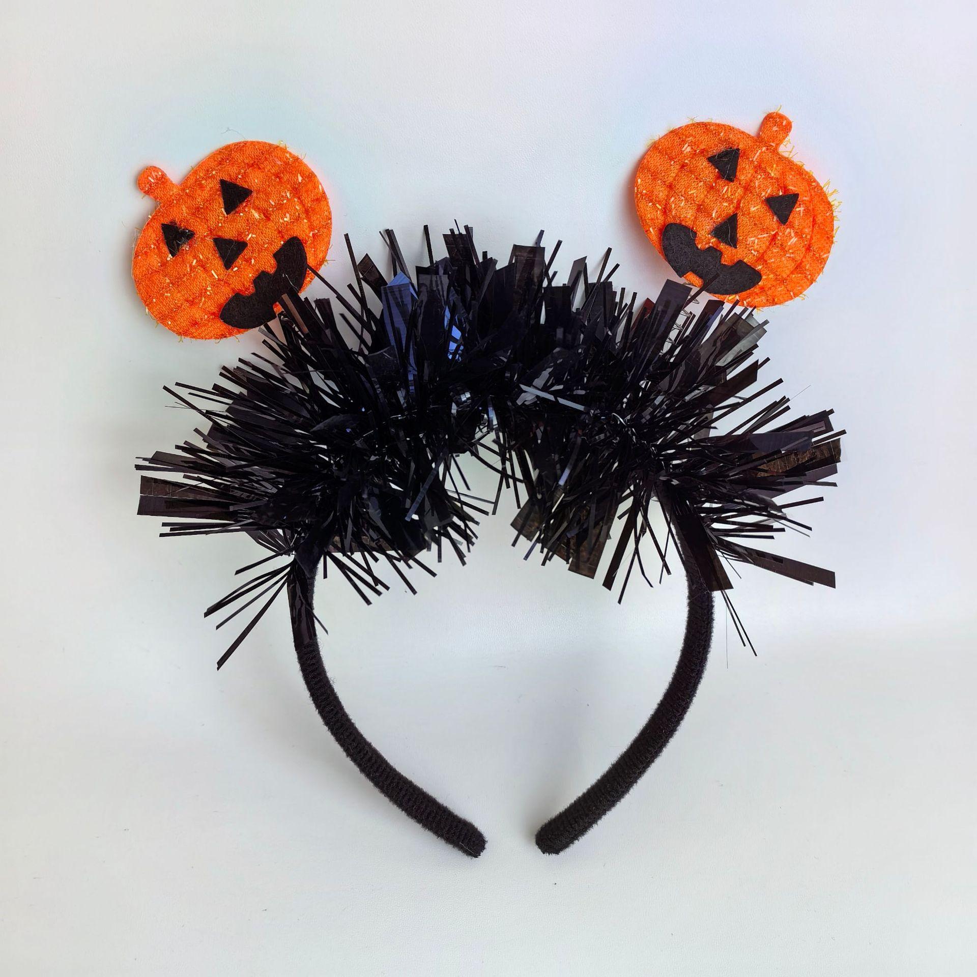 

Halloween Spider Bat Pumpkin Hair Hoop Ghost Festival Day Of Dead Black Pulling Flower Headband Party Holiday Accessories