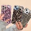 Leopard Cheetah Print Tempered Glass For Iphone 14 13 12 11 Pro Mini XS MAX 14Plus X XS XR Fundas