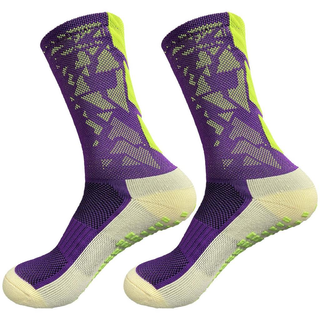 Silicone Non-slip Grip Socks for Men: Football, Basketball, Cycling - Thickened, Towel Bottom Sports Socks