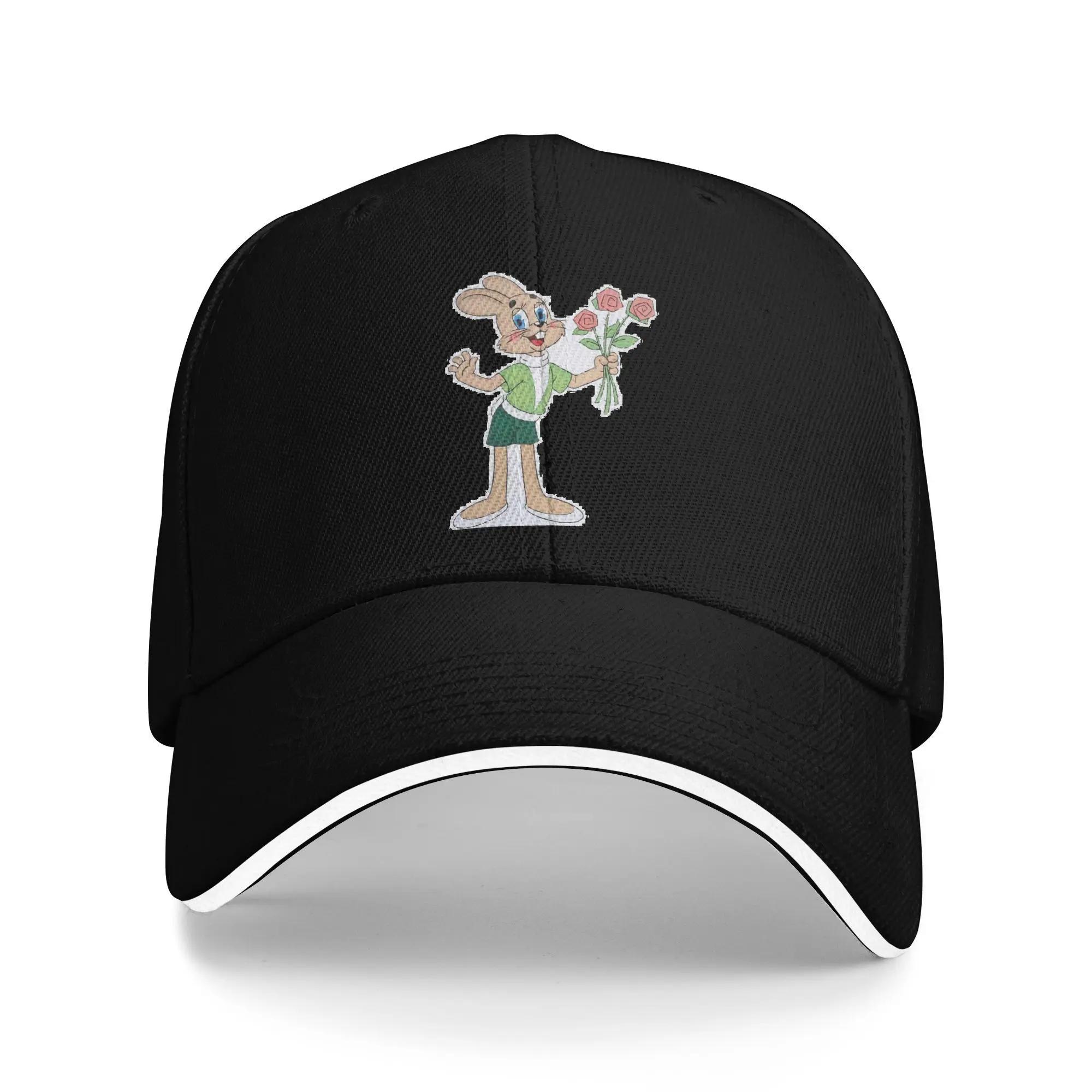 

Nu Pogodi Baseball Cap Rabbit Nu Pogodi Running Hippie Hot Sale Hip Hop Hats Unisex Women y2k Cute Print Baseball Caps One Size
