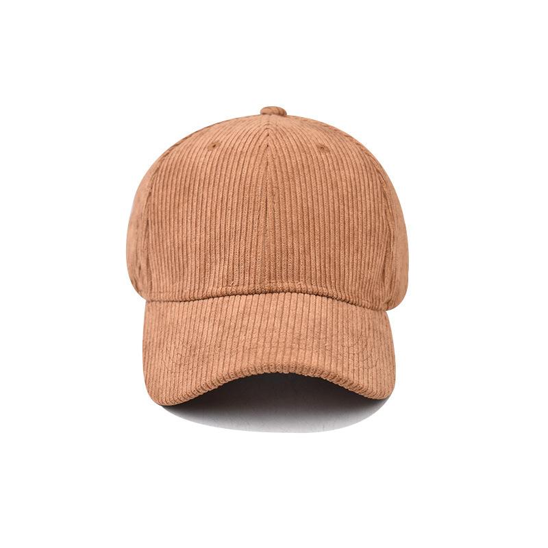 Neue thermische Baseballkappe, Cord-Baseballkappe Koreanische Version vielseitige karierte kältefeste Kappe