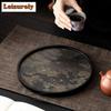 Rock Panel Tea Tray Dessert Candy Tray Coffee Storage Board Teapot Base Dishes For Serving Chinese Tea Set Accessories Supplies