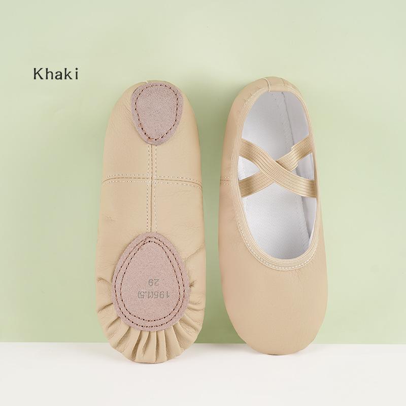 PU Ballet Shoes Dancing Slippers Gymnastics Shoes Jazz Latin Dance Shoes for Girls Boy Soft Sheepskin Lace Up Ballet Shoes