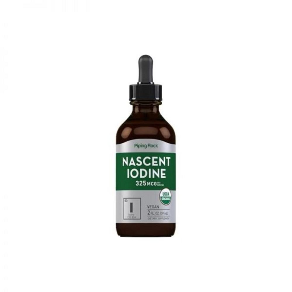 Piping Rock Nascent Iodine Drops Organic 2 Florid Oz 1 Pc 59.147ml