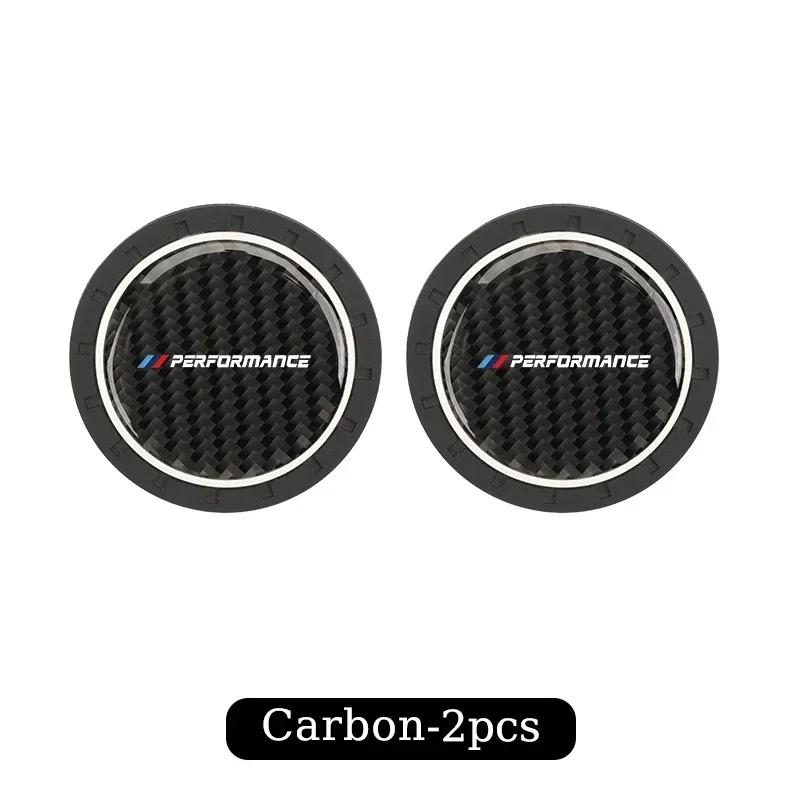 

-2PCS Car Interior Coaster Water Cup Mat Waterproof Pad For BMW M Performance 1 2 3 4 5 7 Series X2 X3 X4 X5 X6 X7 M2 M3 M4 M5 M Carbon-1