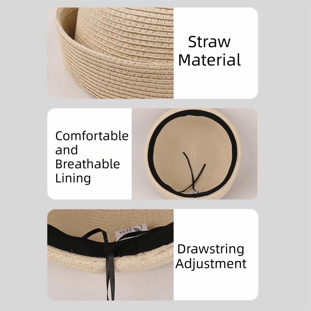 Weave Straw Pillbox Hat Elegant Fedora Hat Fashion Medicine Box Hat  Summer Wear