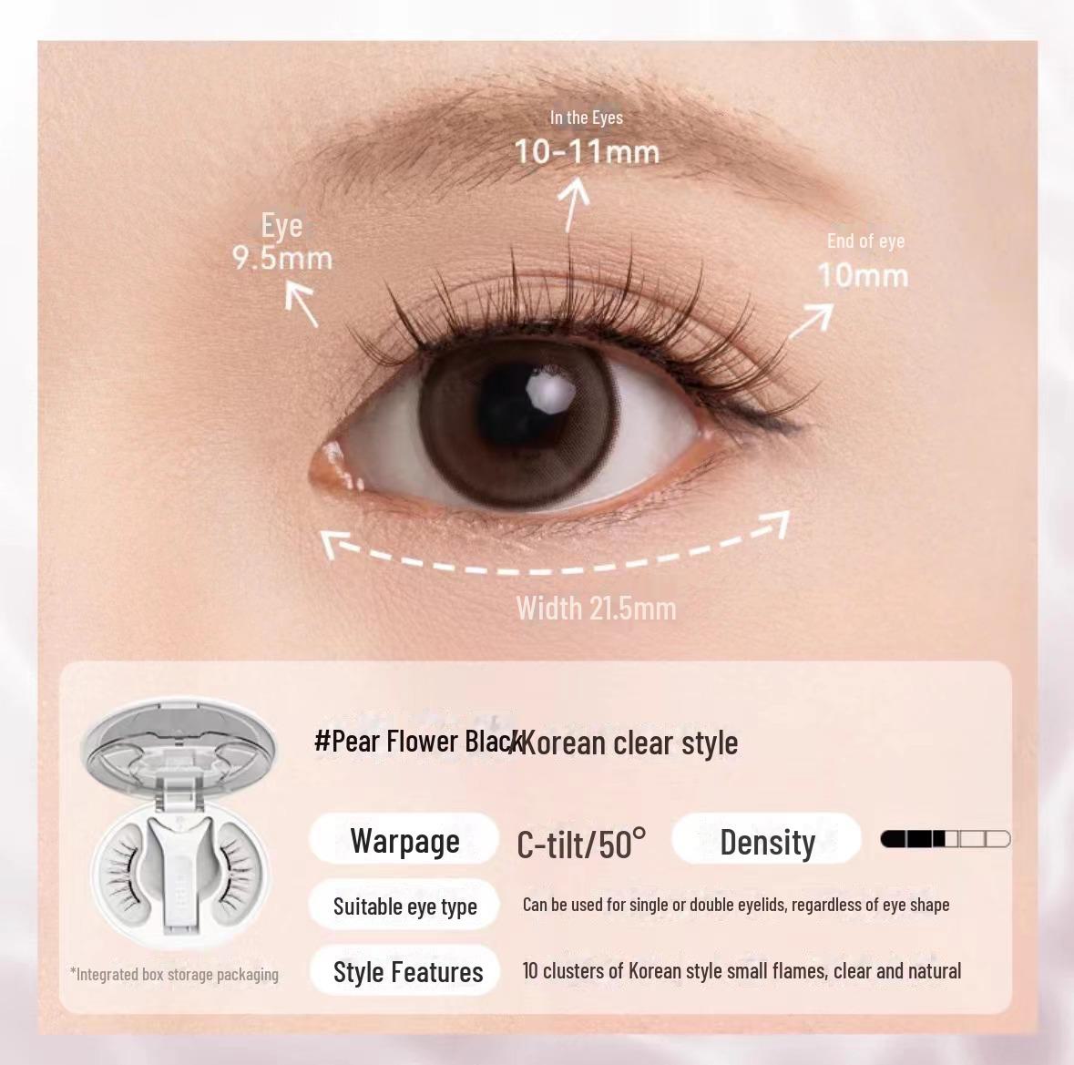 

WOSADO Yuetong 2.0 Набір магнітних вій - М які, Густі, Довгі C-завиток, Без клею.