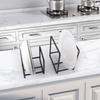 Vertical Plate Cutlery Organizer Large/Small Cabinet Tray Rack  for Dinner Utensils