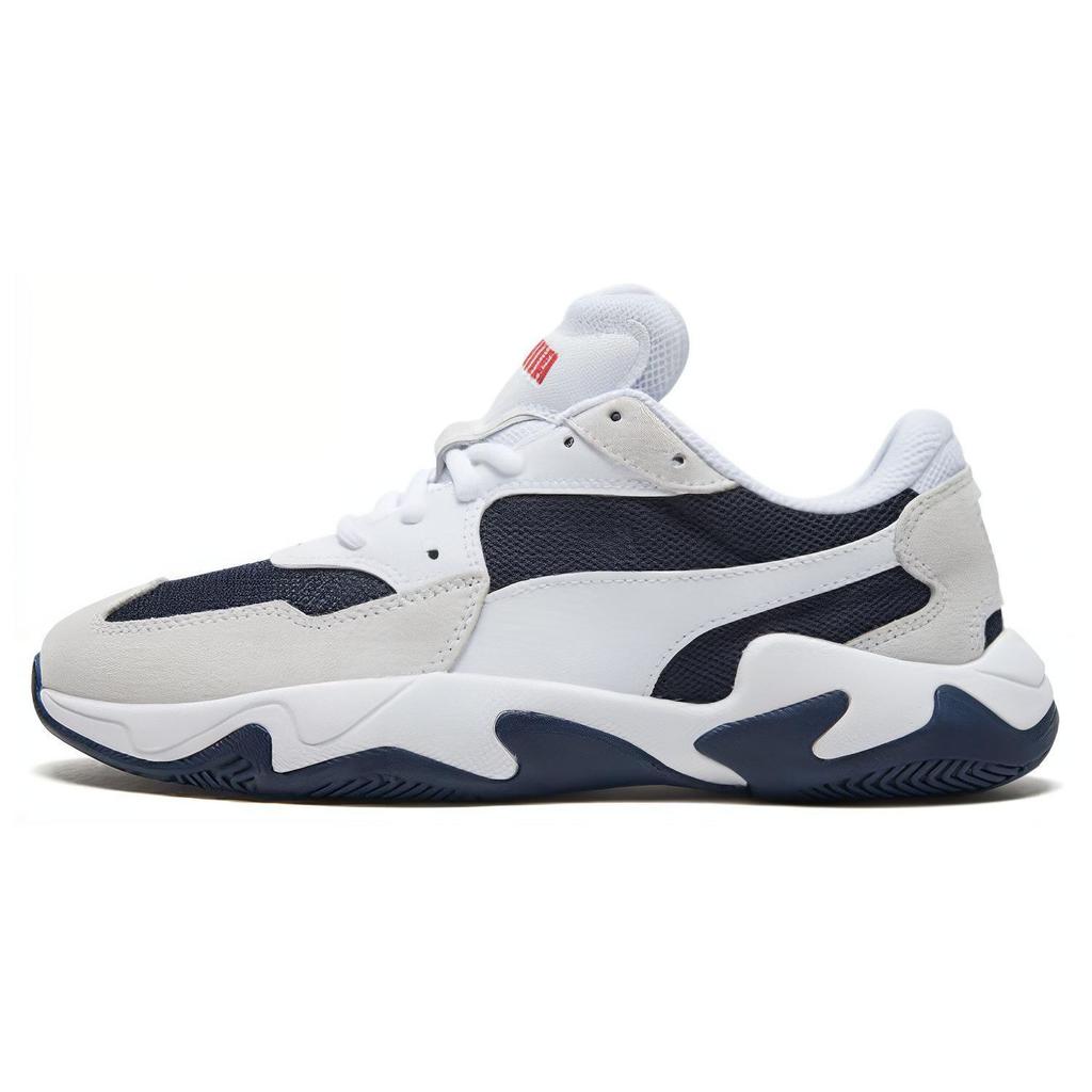 Puma Storm Adrenaline Sports Strapazierfähige Low-Top Freizeitschuhe Unisex Freizeitschuhe Schwarz Weiß 369797-01