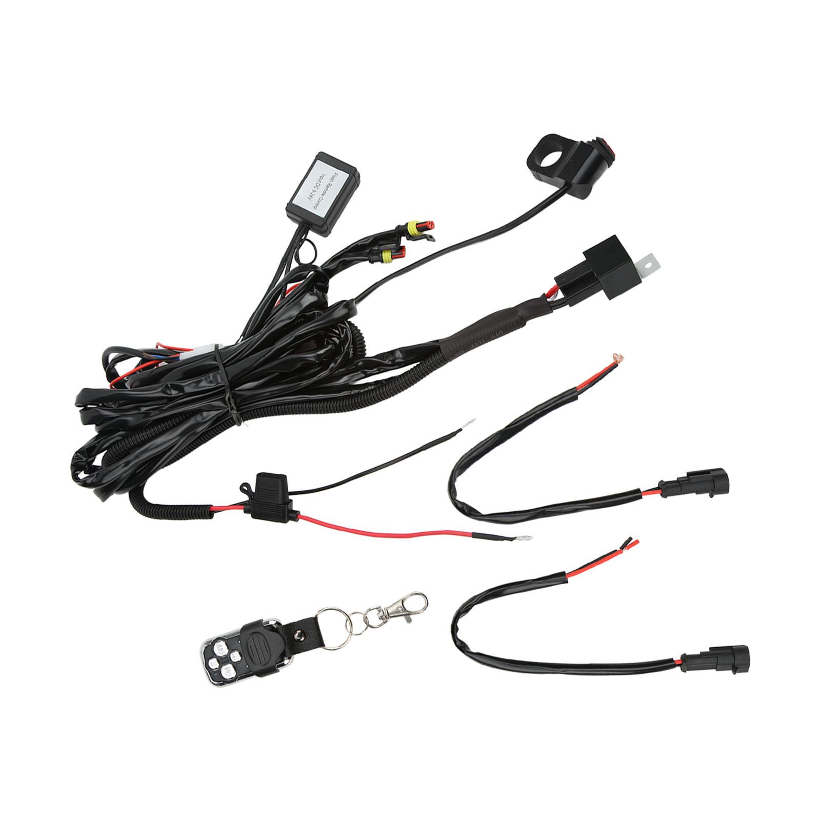 

Комплект жгута проводов для светодиодных фонарей 12 В, включение/выключение, фары, дистанционное управление для бездорожья