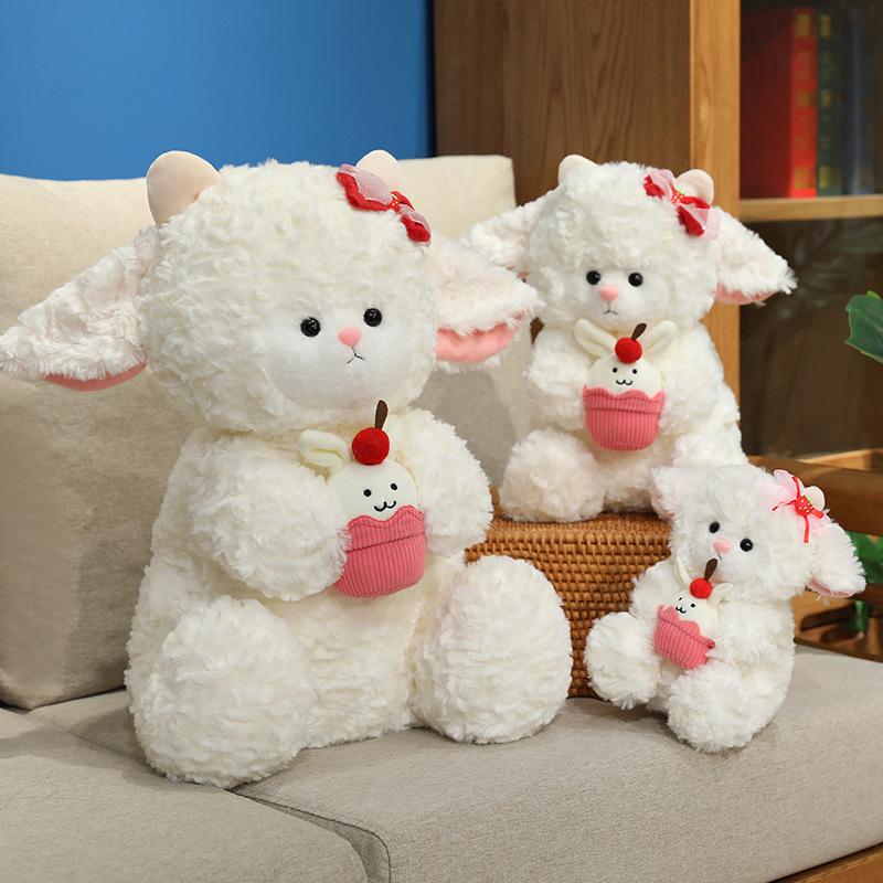 New Cute Lamb Doll Plush Toy Little Lamb Doll Valentine's Day Gift for Girlfriend