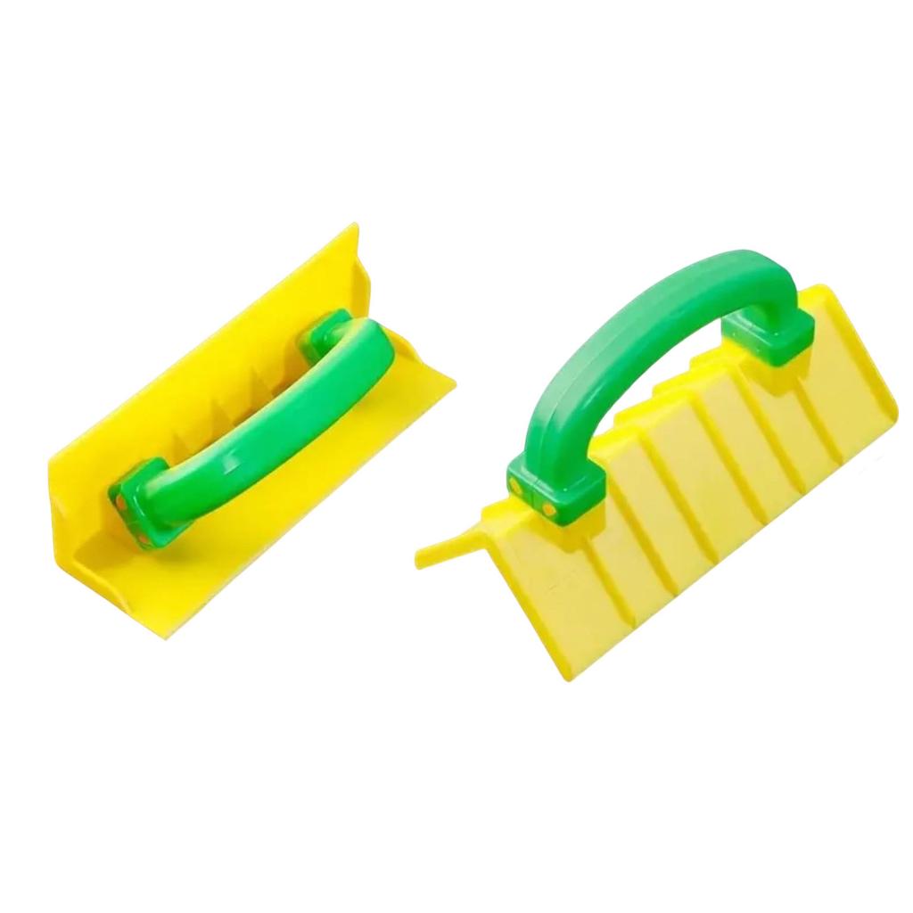 2pcs Wall Corner Smoothing Tool Plastic Inner And Outer Corner Handheld Plaster Trowel Drywall Gypsum Seam Tool Suitable For DIY And  Use, Drywall I