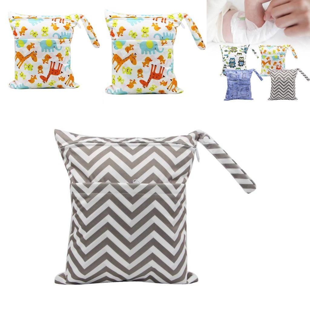 Durable Asenappy Digital Print Baby Diaper Bag With Waterproof Dual Zippers