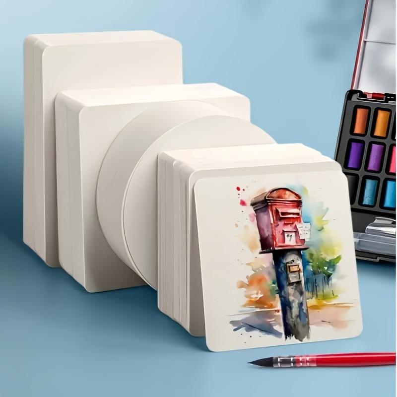 80 Sheets of Premium Watercolor Paper, Featuring A Rich Texture Ideal for Professional Artists. It Is Thick Enough for Sketching, Watercolor Painting