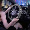 Bling Diamond Car Steering Wheel Cover Women, Rhinestone Steering Wheel Cover Girly, Bedazzled Girl Steering Wheel Cover Protect