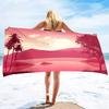 Sunrise Bath Towel Large Soft Lightweight Bath Sheet Blanket Sand Towel Beach Blanket Sand Free-Microfiber Quick Dry Pool Towel