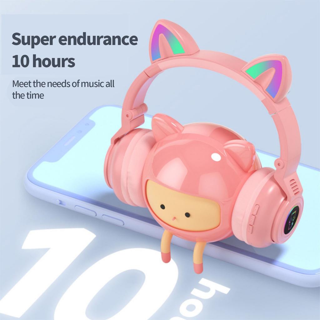 Buy [JYH] Cuffie Bluetooth Gatto Wireless USB Ricaricabili Con Supporto Per  Scheda TF at affordable prices — free shipping, real reviews with photos —  Joom
