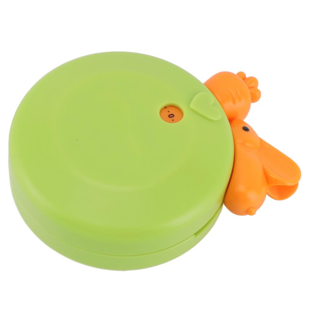 Cartoon Rabbit Kitchen Timer Mechanical Manual Timer Alarm Reminder Timepiece Countdown Tool for Home Green