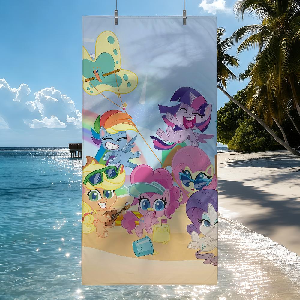 HB My L-Little P-Pony Towel Quick Drying Beach Towels Are Suitable For Swimming Pools Camping Yoga And The Gym