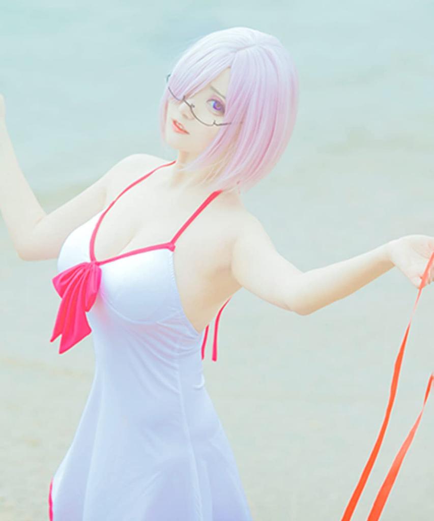 [Milky Time] Fate/Grand Order Mash Kyrielight Cosplay Wig (Halloween Mash Swimsuit)