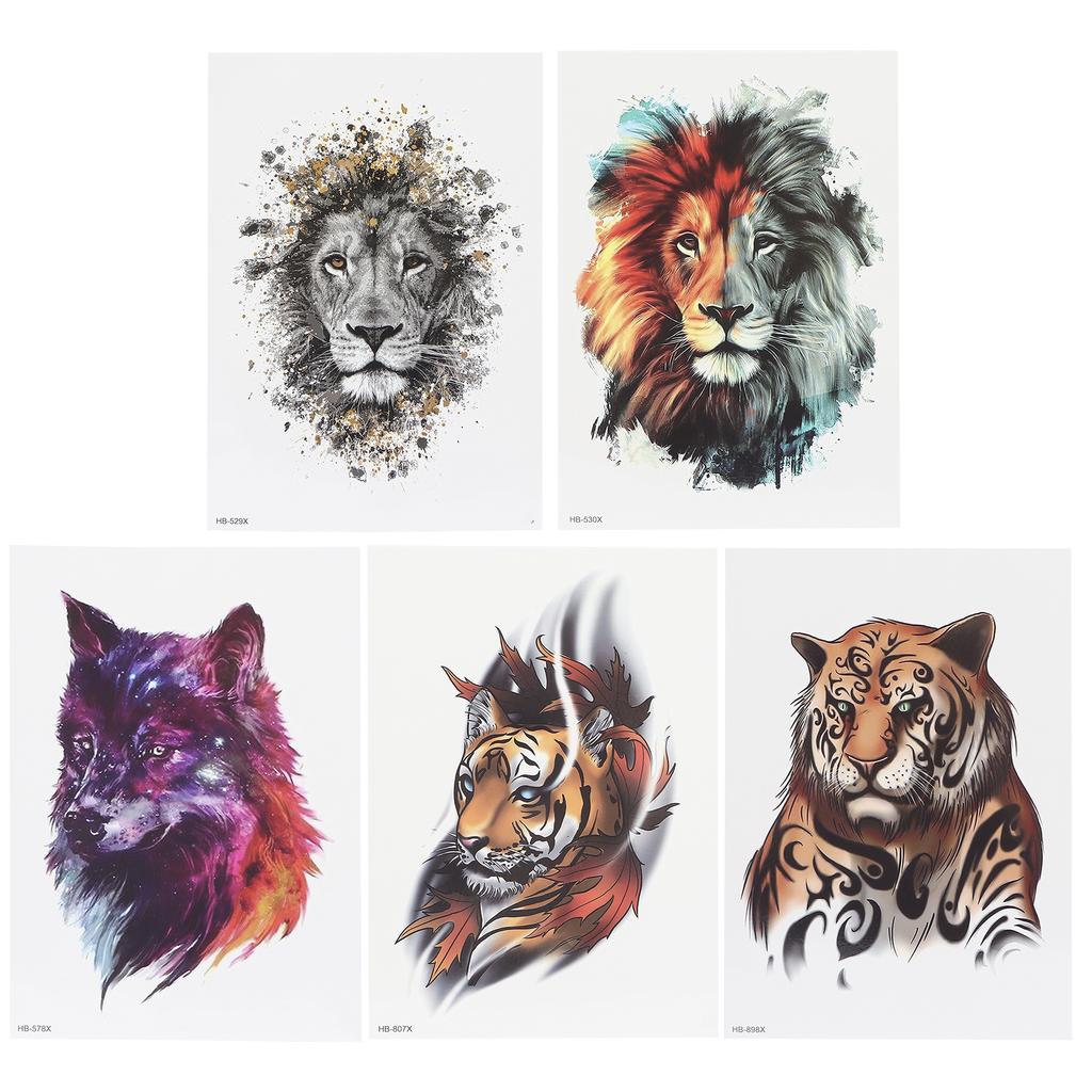Animal Pattern Temporary Tattoo Sticker Men Waterproof Tattoo Sticker Accessory