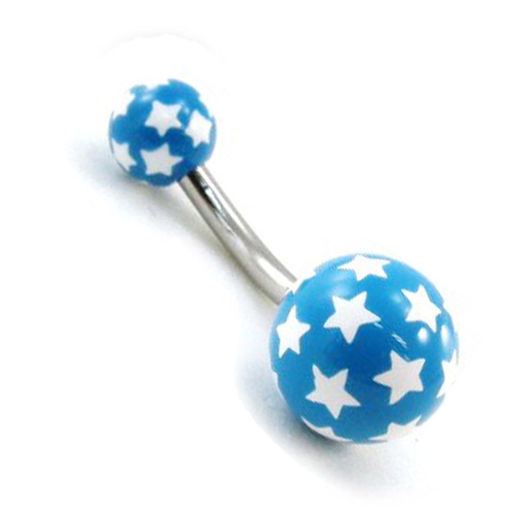 Les Trésors De Lily [G7526] - Body Piercing 'Etoiles' bleu