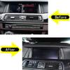 For BMW 5 Series F10 2014-2017 Car Styling Central Control Navigation Display Screen Frame Decoration Sticker Car Accessories