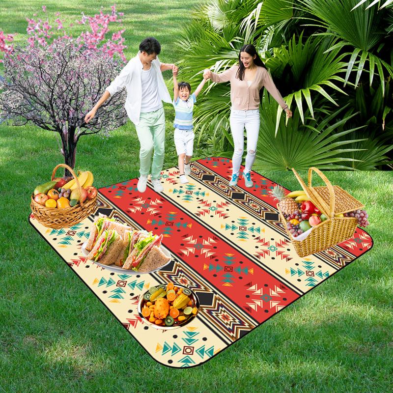Picnic Blankets Extra Large, Waterproof Foldable Outdoor Beach Blanket,3-Layer Picnic Mat for Camping, Hiking, Travel, Park, Concerts
