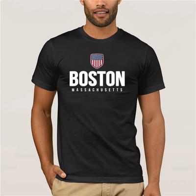 Brand Men Boston Massachusetts T Shirt Summer the Mens Short Sleeve T Shirt