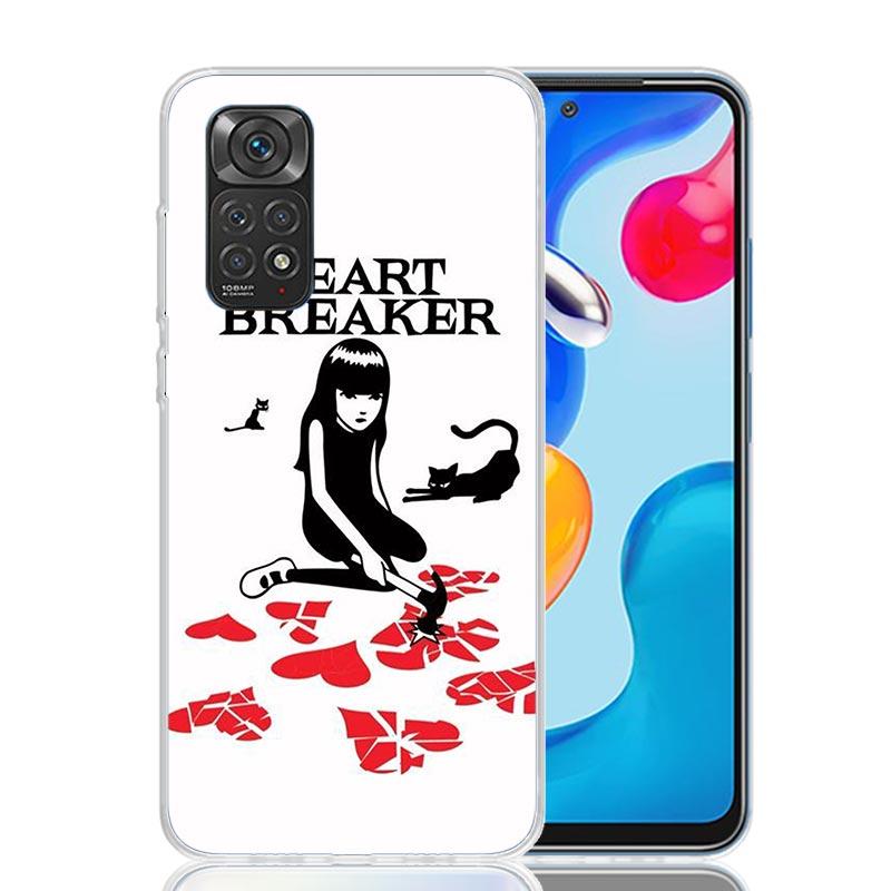 

Comics Emily The Strange Phone Case For Xiaomi Redmi Note 15 14 13 12S 12 Pro Plus 11S 11E 11 11T 10S 10 Art Soft Pattern Cover Redmi Note 14 Pro 5G