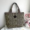 Canvas Bag Ethnic for Women Style Pattern Shoulder Bag Retro Casual Tote Handbag Splicing