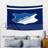 Hoffen-heim Wappen bedruckte Wandteppich, Stoff Wandteppich Wandbehang Dekoration für Schlafzimmer, Wohnzimmer, Studentenwohnheim Heimparty Fan Geschenke