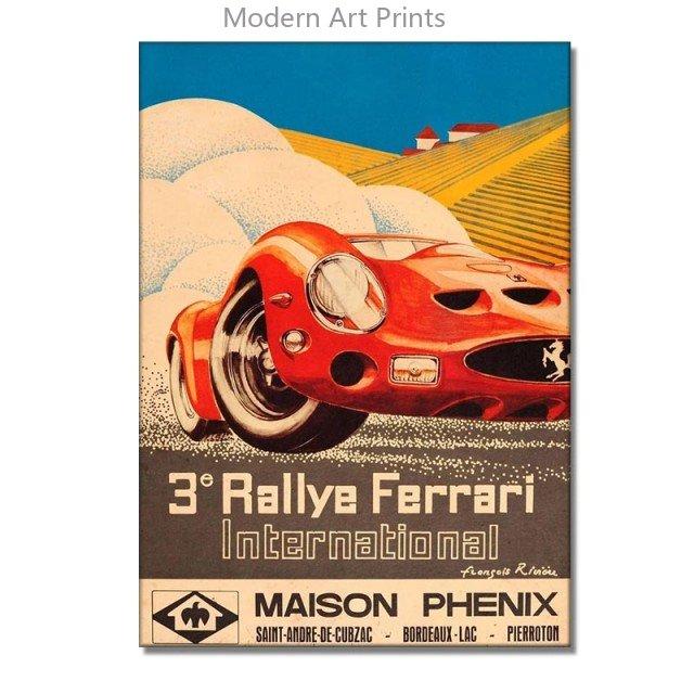 

24 часа Ле-Мана Холст Постеры Принт Фотографии спортивных автомобилей Винтажные Картины для настенного искусства для декора дома, гостиной, бара Без рамы 30x40cm No Framed