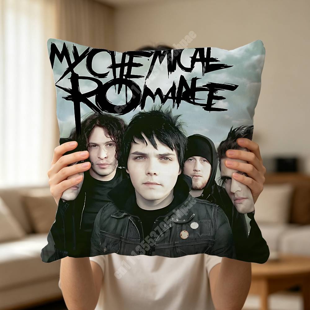 My CChemical RRomance MCR Band Pillow Cover Sofa Couch Cushion Case Creative Workspace Accent Home Decor