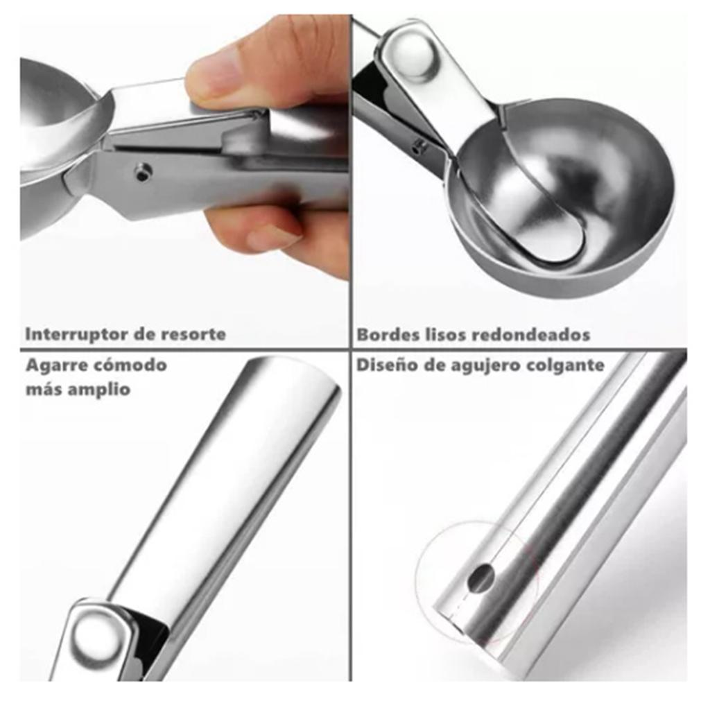 Ice Cream Scoop Stainless Steel Cookie Scoop Multifunctional Manual Portable Ice Cream Scooper for