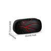 Hot Sales Basketball Print Layered Pencil Case Quality 2D Flat Cartoon Pen Bag Best Gift for Boys/Girls School Supplies