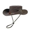New outdoor face covering mountaineering hat men's fishing face covering large brim sun protection sun protection bucket hat