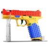 SIG17 Building Blocks Toy Gun Auto Firing Eject Shell Soft Bullet Pistol Continuous Firing Airsoft Blowback Outdoor Hanging Toys