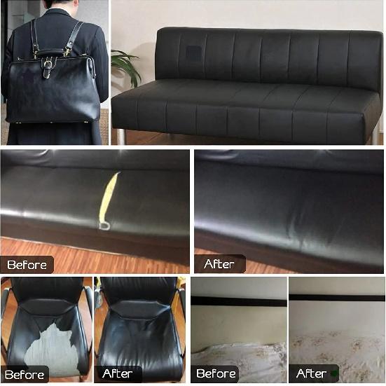 Self-Adhesive Furniture Shoes First Aid Patch Leather Patch DIY Black Self-Adhesive Leather Repair Tape for Sofa 50x137cm