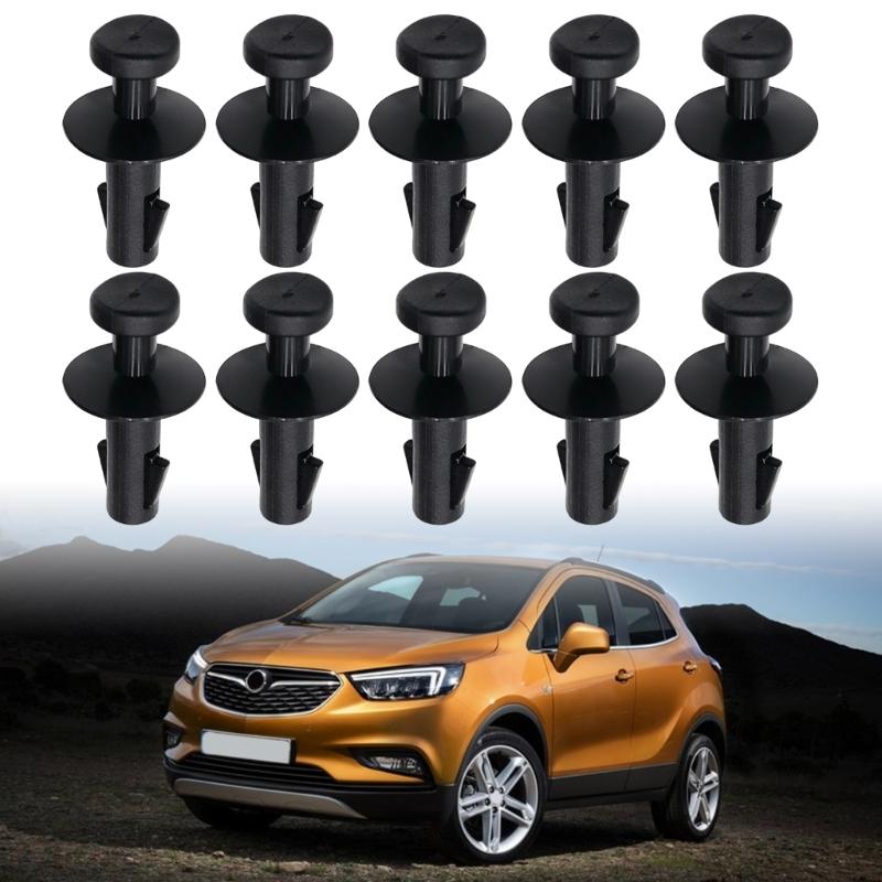 Cargo Area Retainer Clip 95129884, Rear Trunk Mount Part with Push Type Plastic Body for Cargo Mount Service, 10 Piece Spare Pack Set