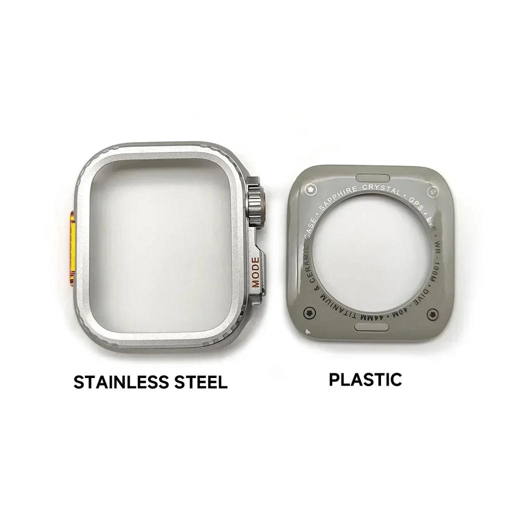 Metal Bumper Case For Apple Watch 49MM 46 45 44mm Protector Frame Cover For iWatch Series 11 10 9 8 7 654SE Change To Ultra 3 49