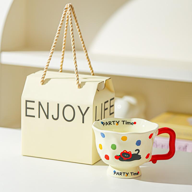 Creative Fashion Ceramic Mug Office Gift Home Cup Coffee Cup Water Cup Breakfast Cup Happy Birthday