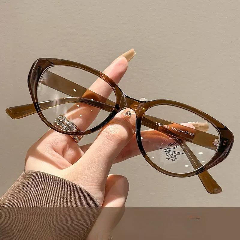 Retro Cat Eye Blue Light Blocking Glasses Slim Skinny Frame Anti Blue Light for Women Men