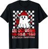 I Wear Red Dyslexia Awareness Month Ghost Halloween T-Shirt Unisex T-Shirt