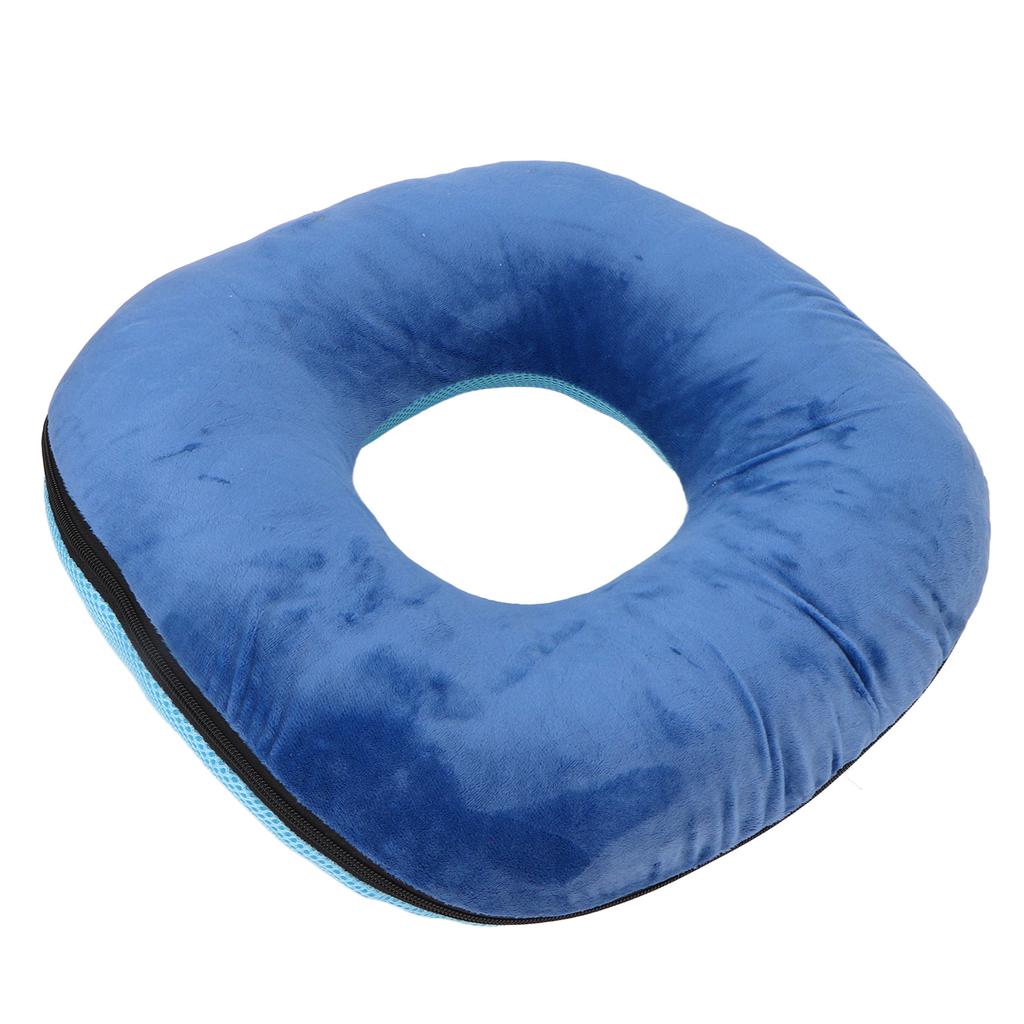 Donut Pillow Dark Blue Soft Breathable Detachable High Elasticity Waterproof Inner Sleeve Bed Sore Cushion